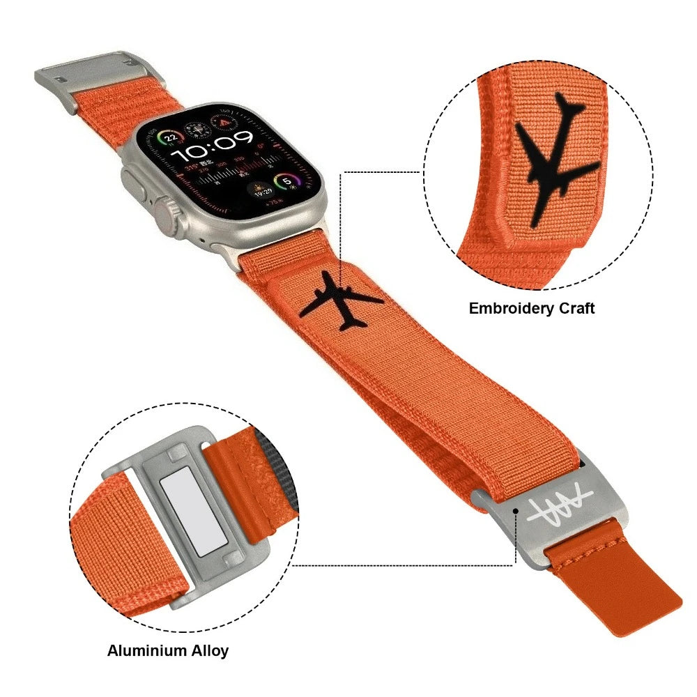 Nylon Magnetic band for Apple Watch Ultra 3 49mm 11 46mm 42mm Alpine band for Apple Watch Series 9 8 7 6 SE 45mm 40mm 44mm 41mm Bands