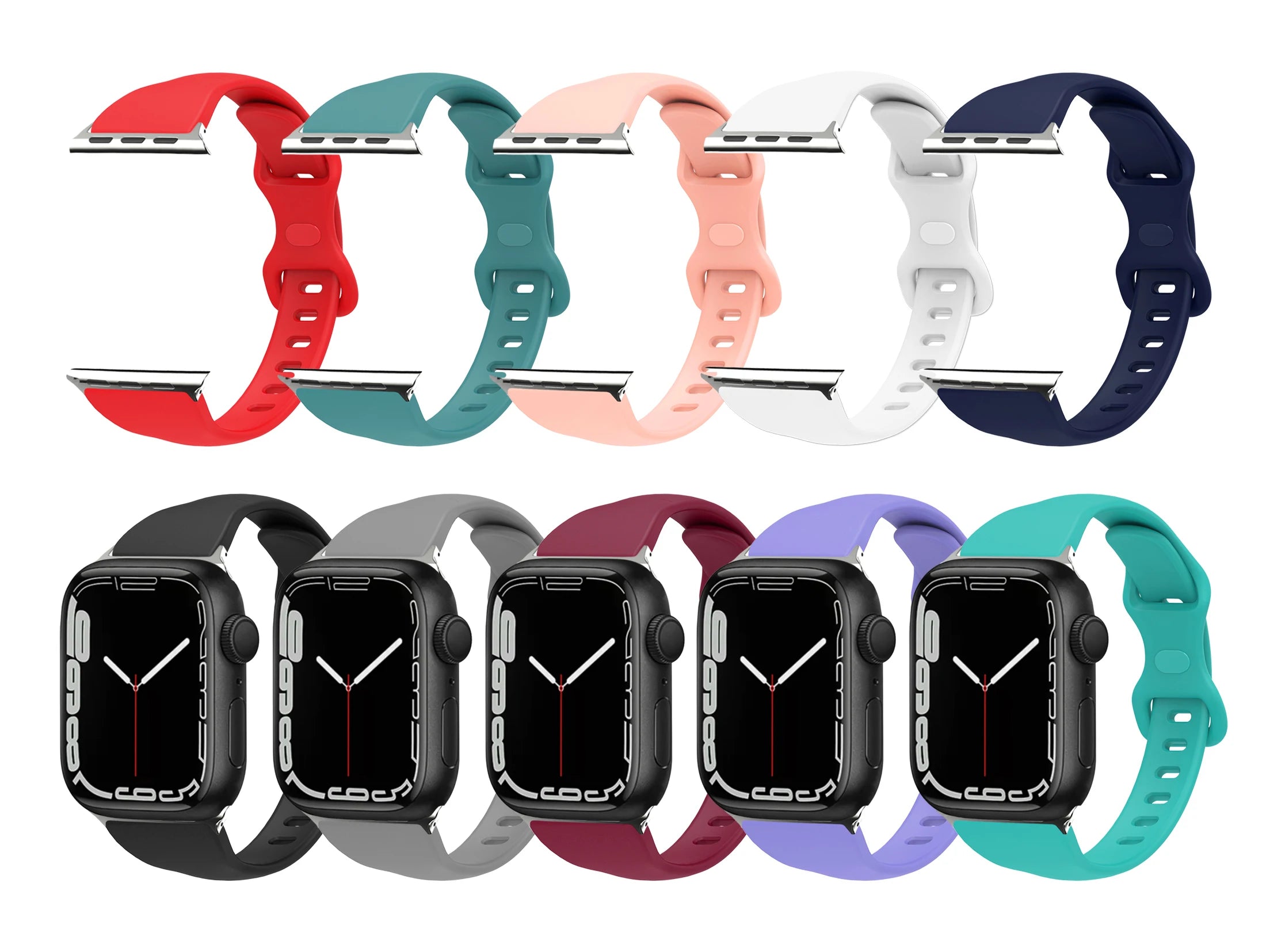 20mm 22mm Silming Strap for Huawei watch GT 4/2e/3 pro Sweatproof Silicone Sport Band For Samsung Galaxy watch 7/6/4/Classic/5