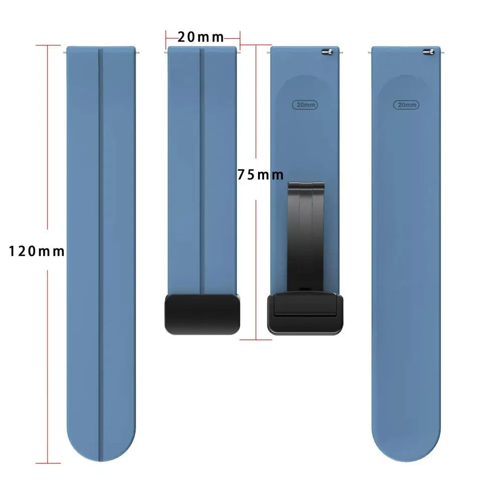 Magnetic Silicone Strap For Samsung Watch 7 6 5 4 40mm 44mm Sport Watchband For Galaxy Watch 5Pro 4 6Classic 47mm 43mm 42mm 46mm