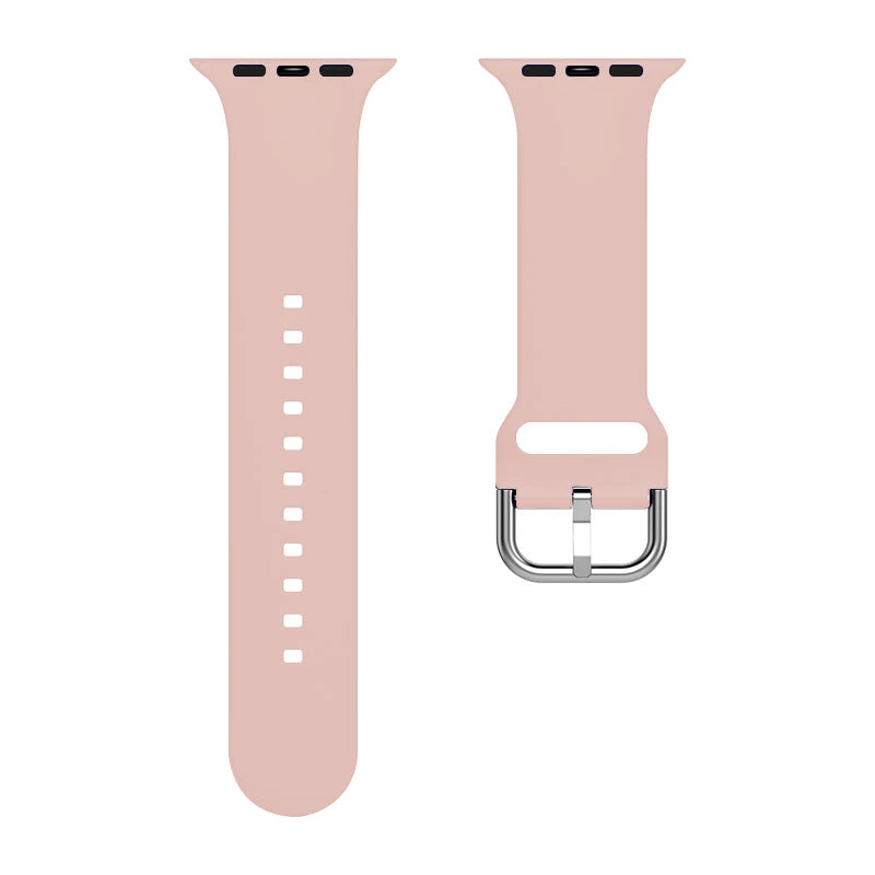 Silicone band For Apple Watch band 49mm 44mm 40mm 46mm 42mm 41mm 45mm Classic Buckle band Apple Watch 11 10 9 8 7 6 5 SE Ultra 3
