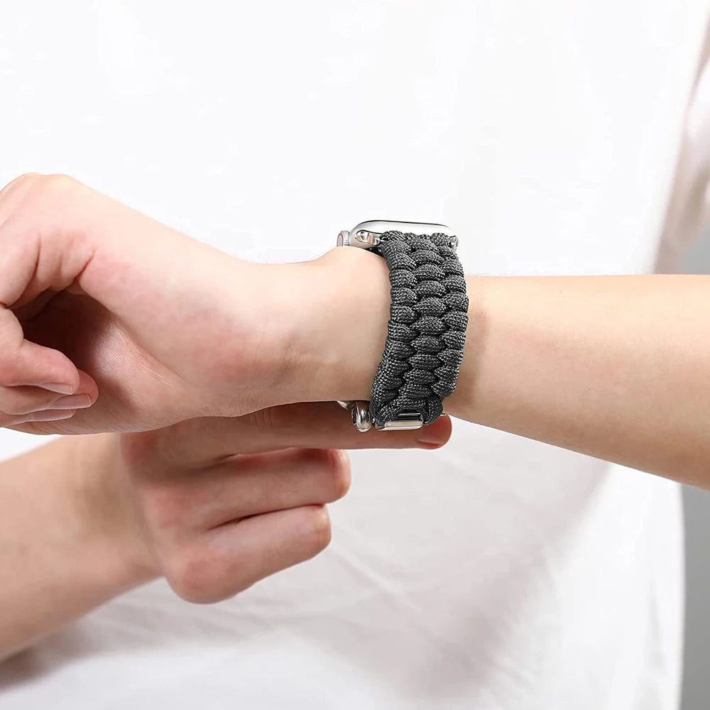 Savior Survival Rope band for Apple Watch Ultra 2 band 49mm 42mm 44mm 45mm Outdoor Nylon band Apple Watch SE 9 8 7 6 5 40mm 41mm