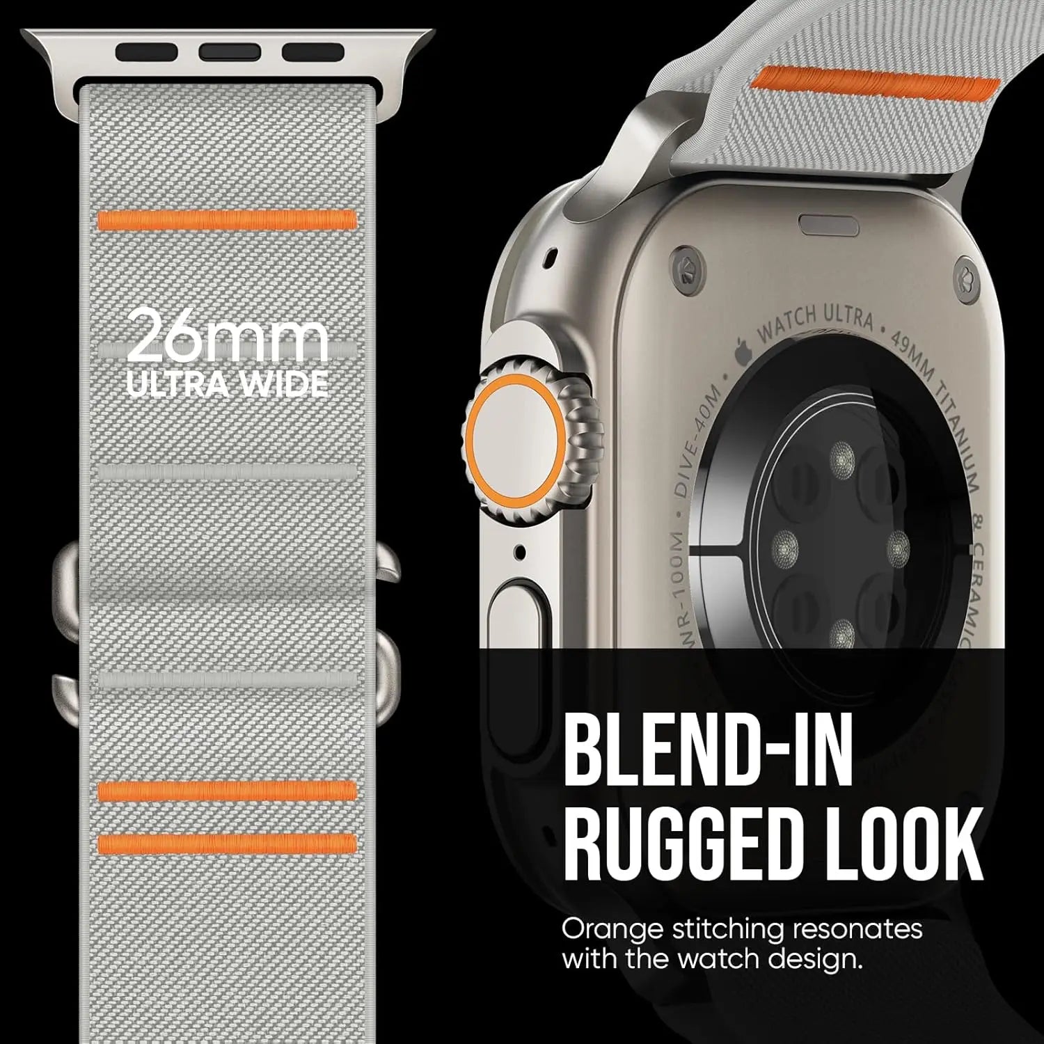 Sport Nylon Loop band for Apple Watch band 49mm 46mm 42mm 45mm 44mm band for Apple Watch Series Ultra 2 10 9 8 7 SE 6 5 4 Correa