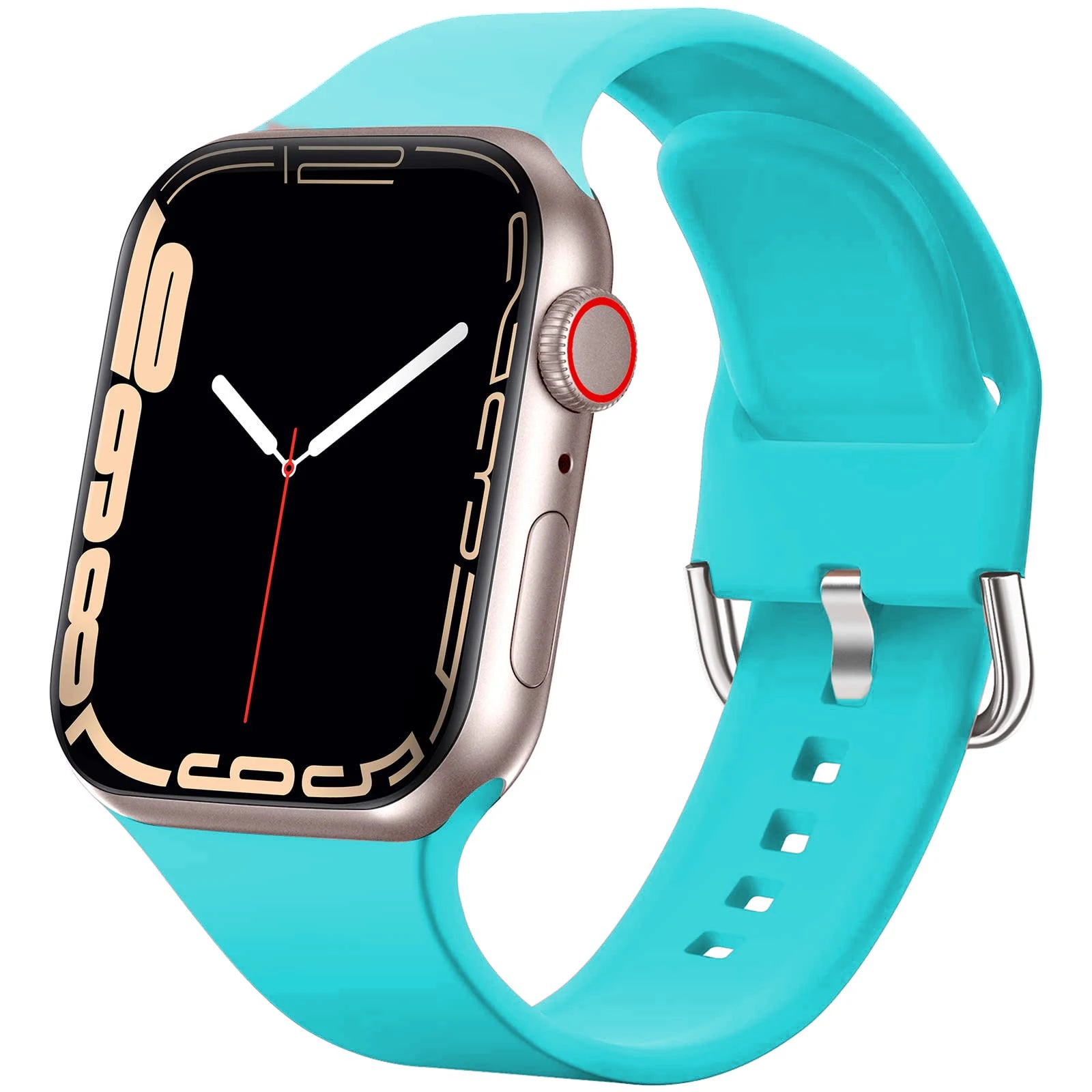 Silicone band For Apple Watch band 40mm 44mm 45mm 41mm 49mm 42mm 44mm 45mm watch band Apple Watch Series 8 7 6 5 4 3 SE Ultra