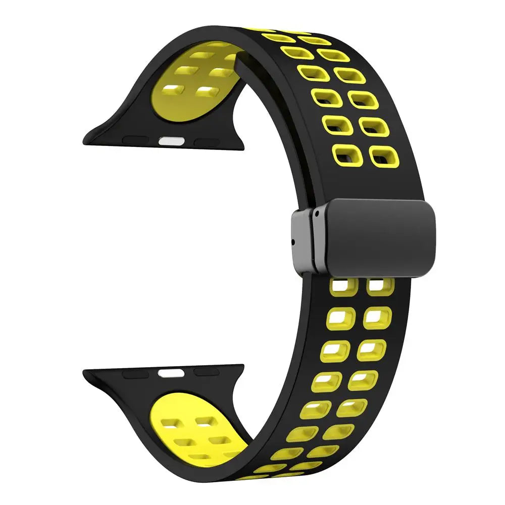 band For Apple Watch band 44mm 45mm 49mm 41mm 40mm 38mm Magnetic buckle Silicone band Apple Watch Series 7 5 3 6 SE 8 Ultra 2 9