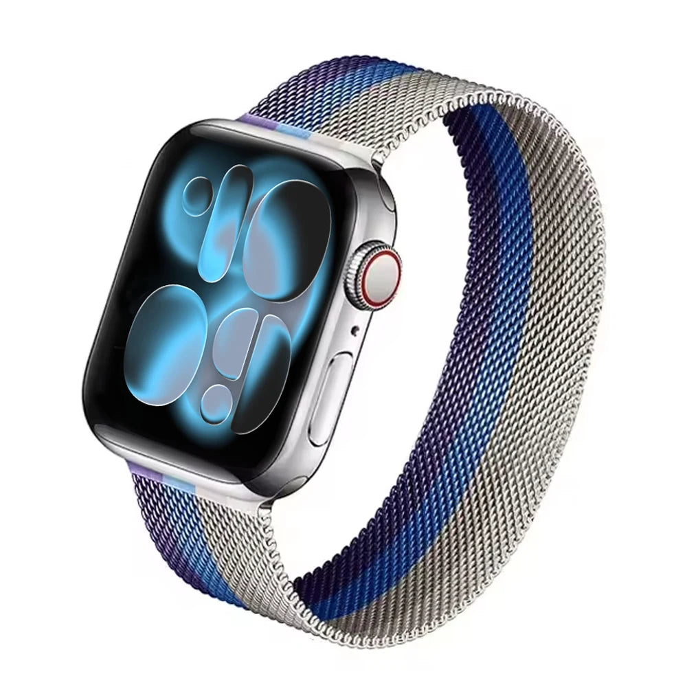 Milanese Loop For Apple Watch 11 band 10 9 7 SE 6 8 46mm 42mm 44mm 45mm 40mm 41mm belt correa band Apple Watch band Ultra 3 49mm